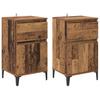 Nightstand Set of 2 Reclaimed Wood Look 40 X 35 X 70 Cm Engineered Wood