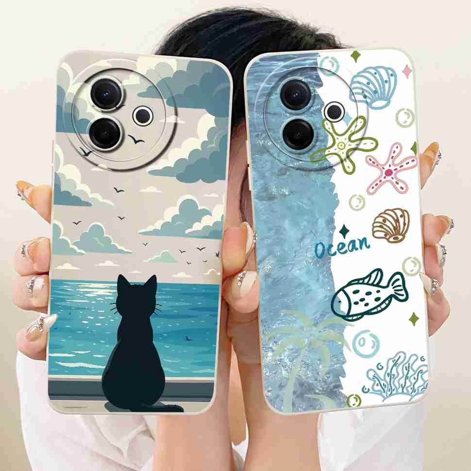 For Vivo Y39 5G V2443 V2436 Case Cat Rabbit Pattern Silicon Soft Cover For Vivo Y39 Y 39 Y300i Y 300i Phone Shell Casing