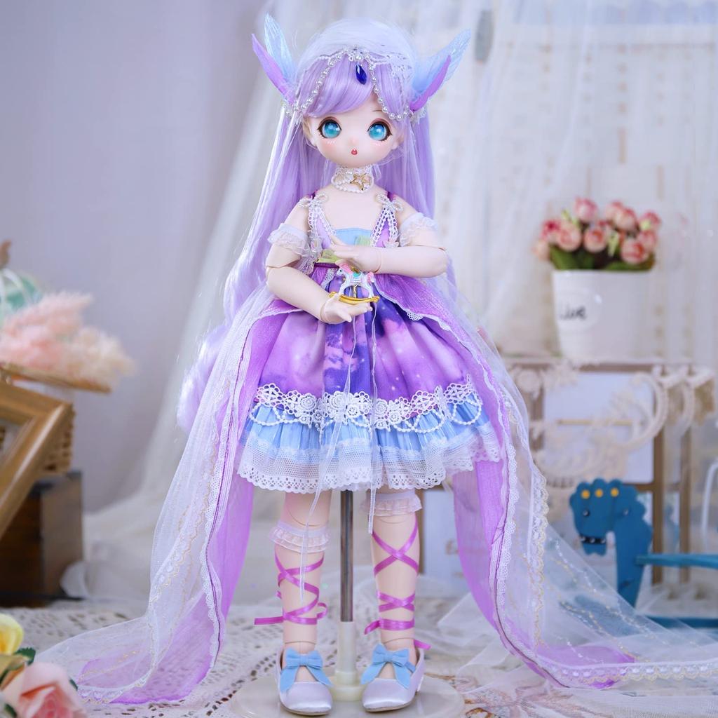 ICY Fortune Days 1/4 Scale BJD Doll, Anime Style, Painted, Movable Figure, Gift for Children, Ages 8 and Up (Star)