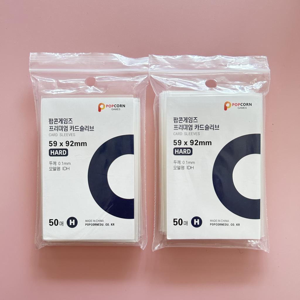 50-500 pezzi Corea Custodie per Carte Trasparenti Senza Acidi CPP HARD Protettore Holografico per Fotocardine Album Raccoglitore Foto Popcorn Card