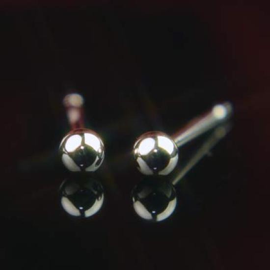 Second Thick Pt900 Platinum Round Bead Thickness Length Sold As a Pair for Both Wide Width Silicone [yokomountain] Earrings, Platinum, Shaft,