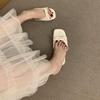 French Bow with Wedge Heel Cool Slippers Women's Summer Wear 2025 New Evening Wind Open-toed Fish Mouth Sandals