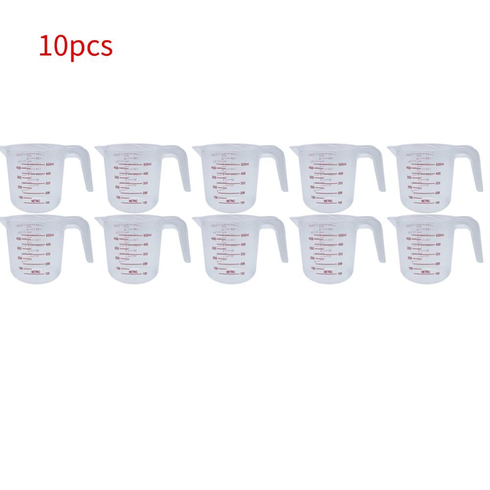 500ML Measuring Cup Easuring Cup Plastic Jug Plastic Tip Mouth Jug Pour Spout Transparent Handle For Baking Kitchen Tool