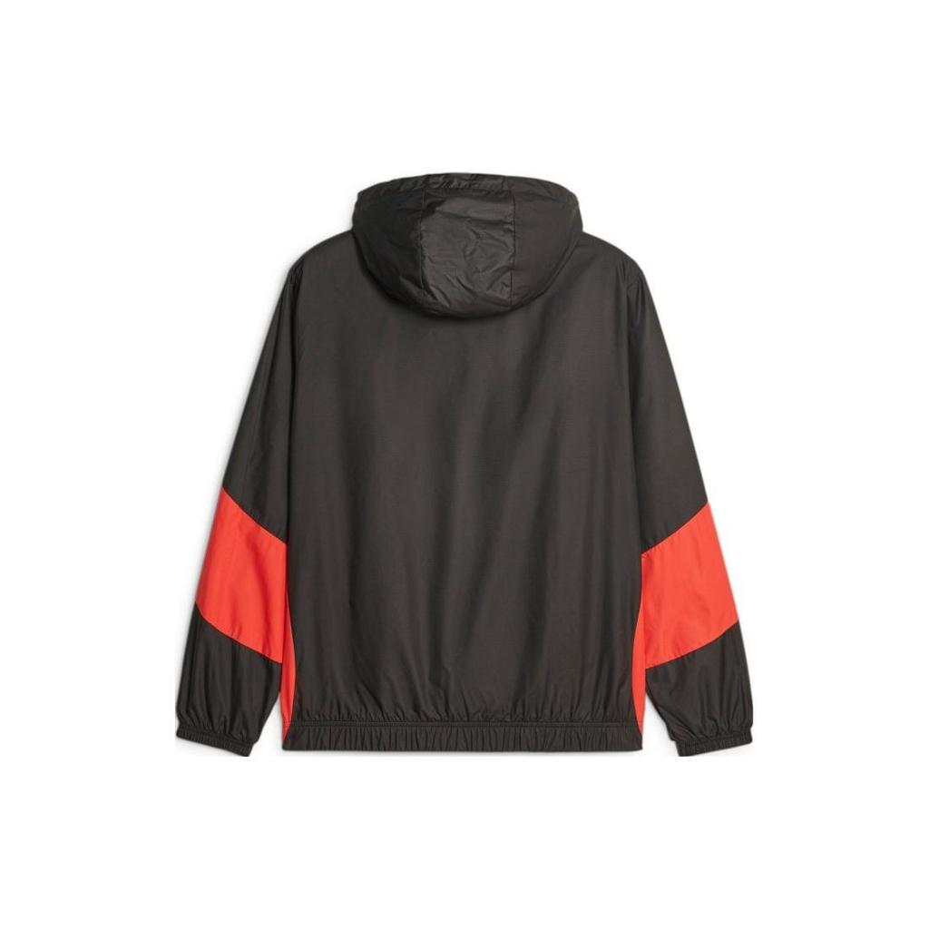 Puma Chaqueta Tejida Pre-partido AC Milán 'Negro Rojo' Hombre 772233-04
