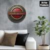 Vintage London Underground Round Metal Wall Sign Retro Bar Cafe Home Decor 8x8 Inch