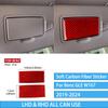 For Mercedes Benz GLE W167 Accessories -2024 Make-up Mirror Panel Trim Real Carbon Fiber Cover Stickers Car Interior