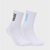 CLOUD ZERO ZERO Crew Socks (2P) (0097050) CZFAF1SC902SB-WHITE