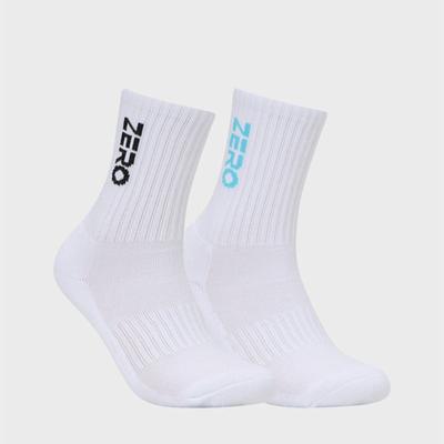 CLOUD ZERO ZERO Crew Socks (2P) (0097050) CZFAF1SC902SB-WHITE