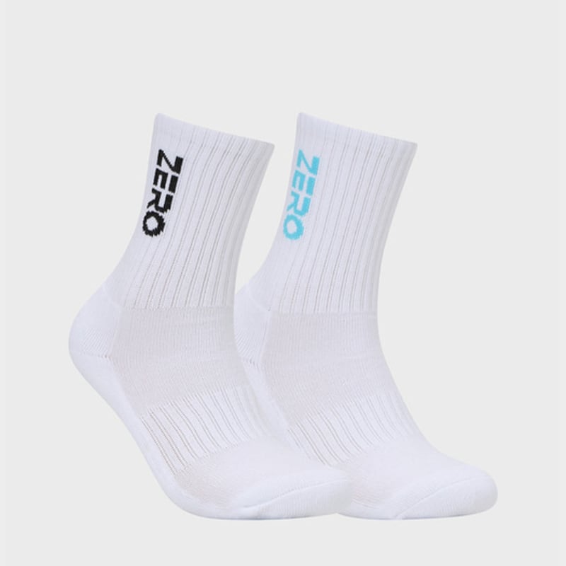 CLOUD ZERO ZERO Crew Socks (2P) (0097050) CZFAF1SC902SB-WHITE