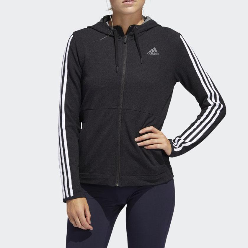 Adidas Training Sports Jacket Women Outerwear Black FJ7316