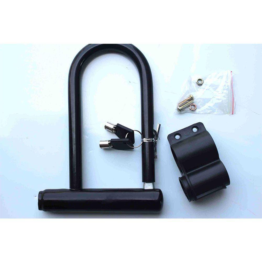 

Old-Fashioned Portable U-Lock Universal Bike & Mountain Bike Folding Anti-Theft Lock with Bracket. чёрный