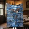 Love Blanket Grandson Plush Blanket Soft Comfortable All Seasons Perfect Sofa Office Naps Outdoor Travel Makes Great Gift