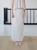 Beiodeu Bead Belt Long Skirt_Gray