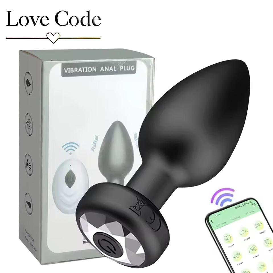 Wireless Remote 10 Frequency Anal Vibrator Adult Masturbation Butt Plug Intimate Massage Sex Toy Adult Supplies Anal Plug 18+