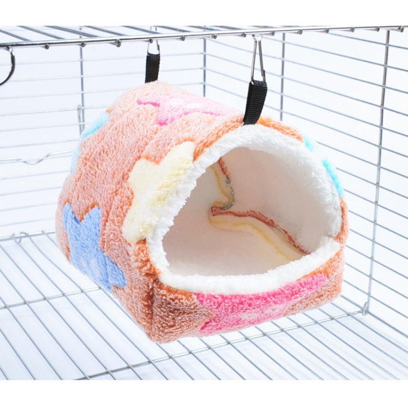Zuckergleiter Warmes Winter-Baumwollnest Korallen-Samt-Hängematte Kleintierbedarf Eichhörnchen Baumwoll-Hängehöhle