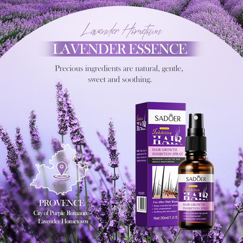 Spray inhibiteur de croissance des poils SADOER spray inhibiteur de poils des aisselles et des jambes