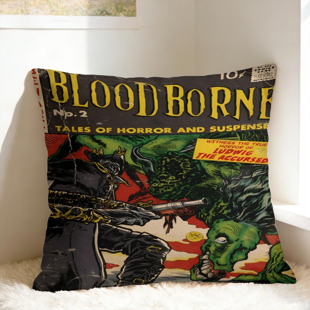 Game Bloodborne Hunter mark Pillow Case  Comfy Pillow Cover Kawaii Cushion Cover For Office Car Home Decor