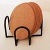 Coaster Holder Rust-proof Hollow Round Square Coaster Storage Iron Rack for Home