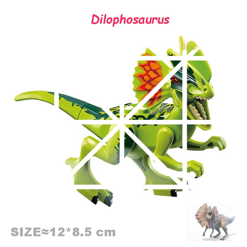 Velociraptor Triceratops Jurassic Dinosaurier Welt Indominus T-Rex Modell Zusammenbauen Pädagogische Bausteine Spielzeug für Kinder Geschenke