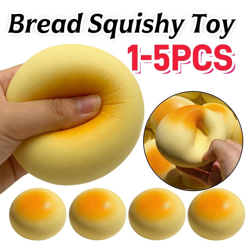 1-5PCS Milk Bread Squishy Toys Simulation Bread Squeeze Toy Soft Decompressing Stress Relief Slow Rebound Sensory Fidget Toys