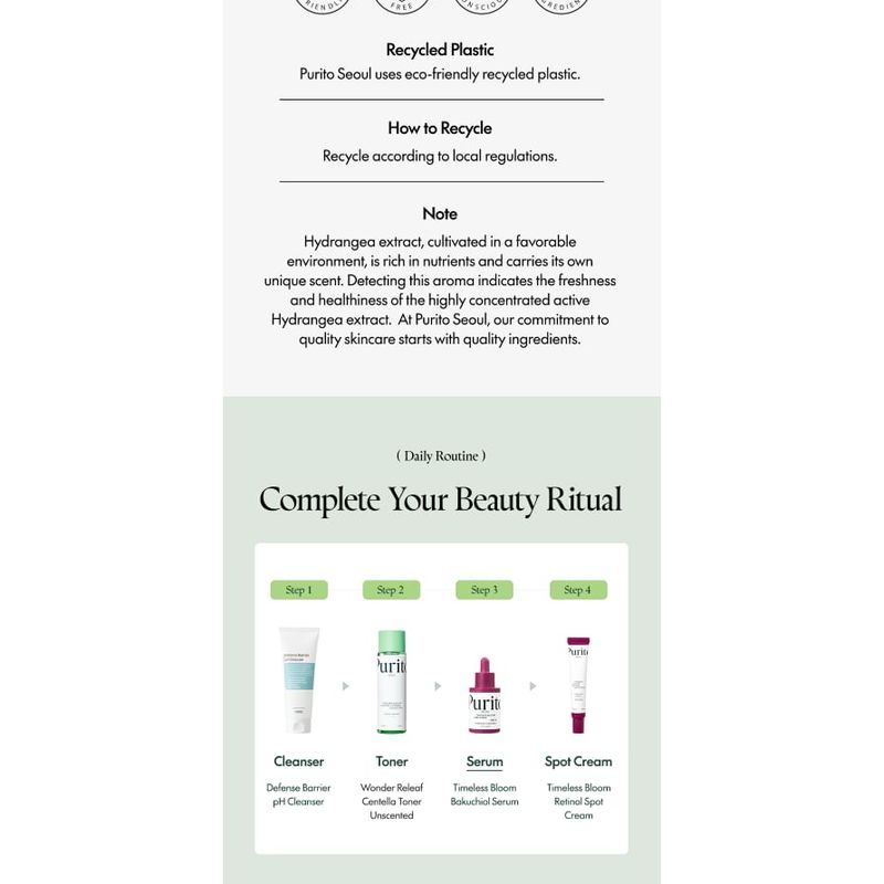 Purito SEOUL - Timeless Bloom Bakuchiol Serum