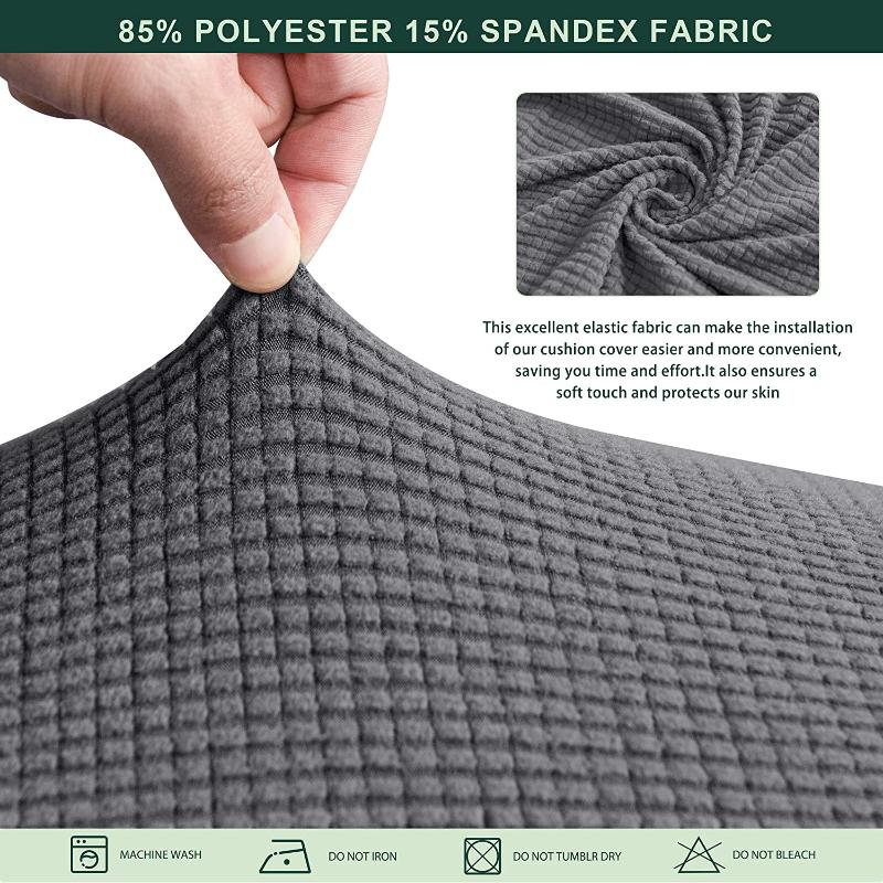Fodera per cuscino per divano jacquard in spandex resistente all'acqua Fodera per cuscino per divano ad angolo Fodera per divano in tinta unita elastica