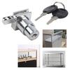 Cabinet Display Showcase Sliding  5-8mm Glass Door Lock Mechanisms With Keys Set