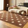 Retro Style Bedroom Decor Large Carpet Polka Dot Pattern Carpets for Living Room Washable Lounge Floor Mat Anti-slip Bedside Rug