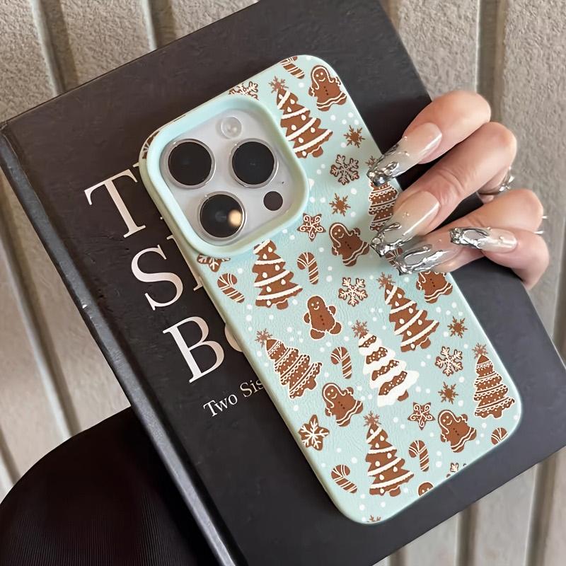 

Christmas Phone Case For iPhone 17 11 13 12 15 14 16 Pro Max XS XR X 7 8 Plus 17 Air Snowman Christmas Tree Lychee Texture Cover For iPhone 11 Pro