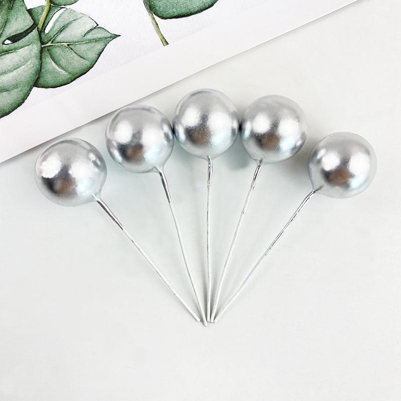 

Набор для украшения торта «Золотой шар» — 10 предметов: Пенопластовый шар для выпечки на день рождения и аксессуары для десертного стола