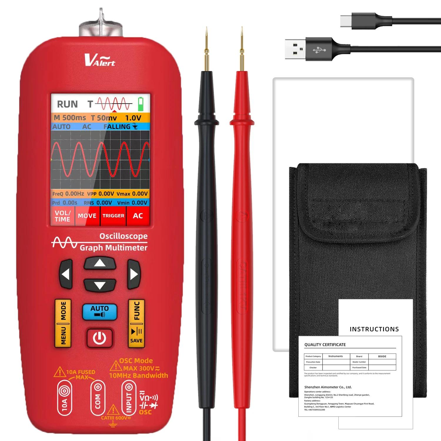 

BSIDEO1 Oscillographic Multimeter Handheld Digital Color Screen Oscilloscope Multifunctional Auto Repair Instrument 1PC