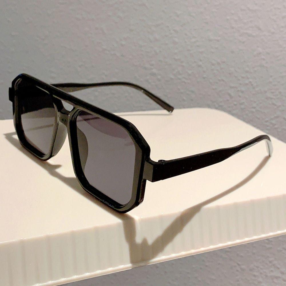 Punk Square Frame Sunglasses Block Glare Street Photos Decoration Uv Resistant Sunglasses Eye Protection Eyewear