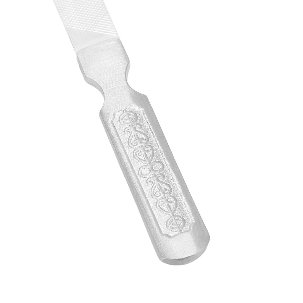 Nail File Double Sided Design Small Portable Strong Practicality Stainless Steel Nail File for Home Nail Salons Travel