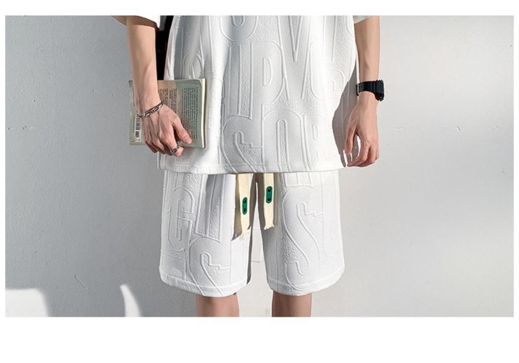 Men's Plus Size Casual Summer Two-Piece Set: Short-Sleeve T-shirt & Shorts