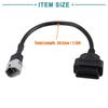 ACROPIX 34.5cm 1.13ft 6pin to OBDII Cable Cord Diagnostic Adapter Cable Motorcycle OBD2 Scanner
