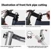 AT19-Aluminum Alloy MTB Fork Pipe Cutter Tool Handlebar Seat Post Bike Repair Tool For Cutting And Shortening The Seat Post