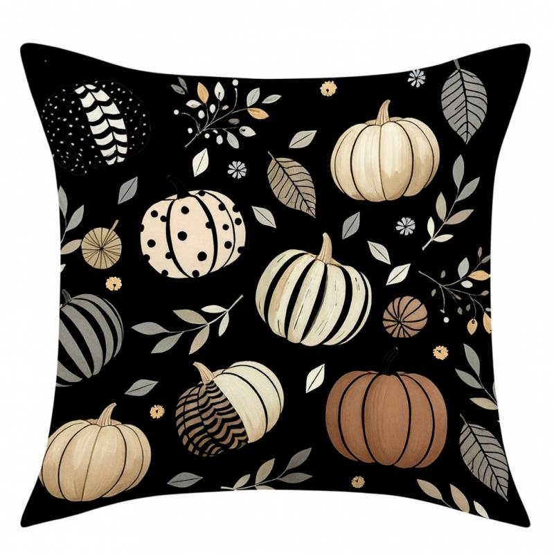 Pillowcase 45X45 Cm Autumn Pumpkins Decorative Cushion For Sofa 242
