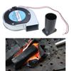12V 2A 11028 BBQ Grill Fan Metal Turbo Blower for w/ Air Duct Charcoal- Starter Cooking Blower Electric Fan High Speed 5