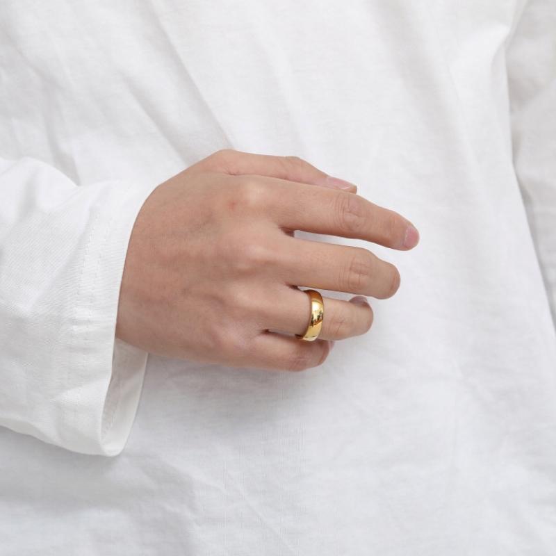 Classic Gold Wedding Rings 316L Steel Wedding Ring 1 Beautiful Piece