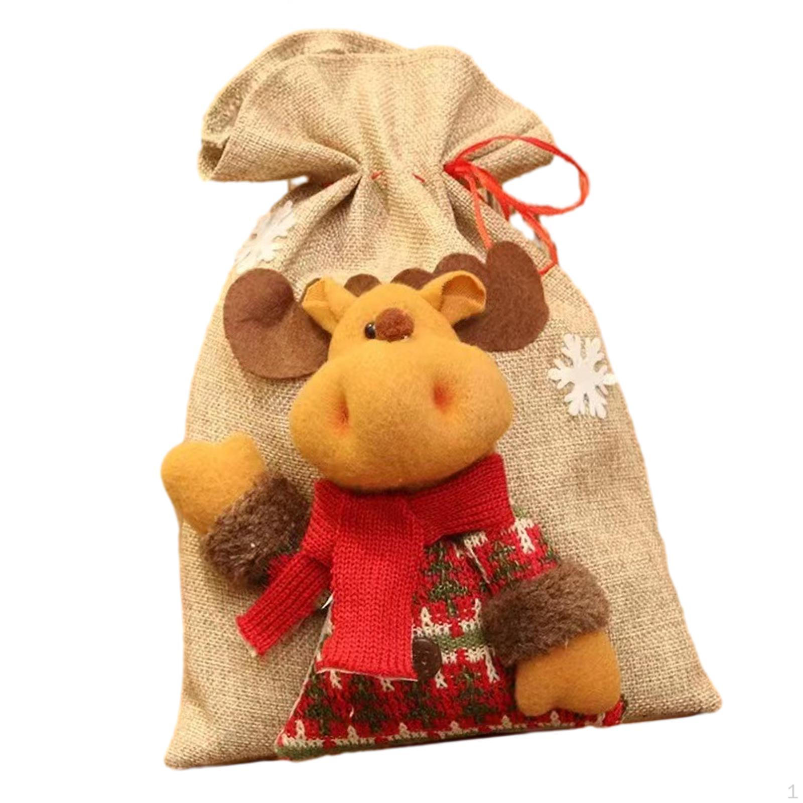 

Рождественский мешок, мешок для конфет, подарочный мешок, рождественские украшения на день рождения, праздник, Elk