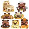 Mini Puzzle Building Blocks Dog Styling Micro Capybara Figurines  Gift for Boy Girl