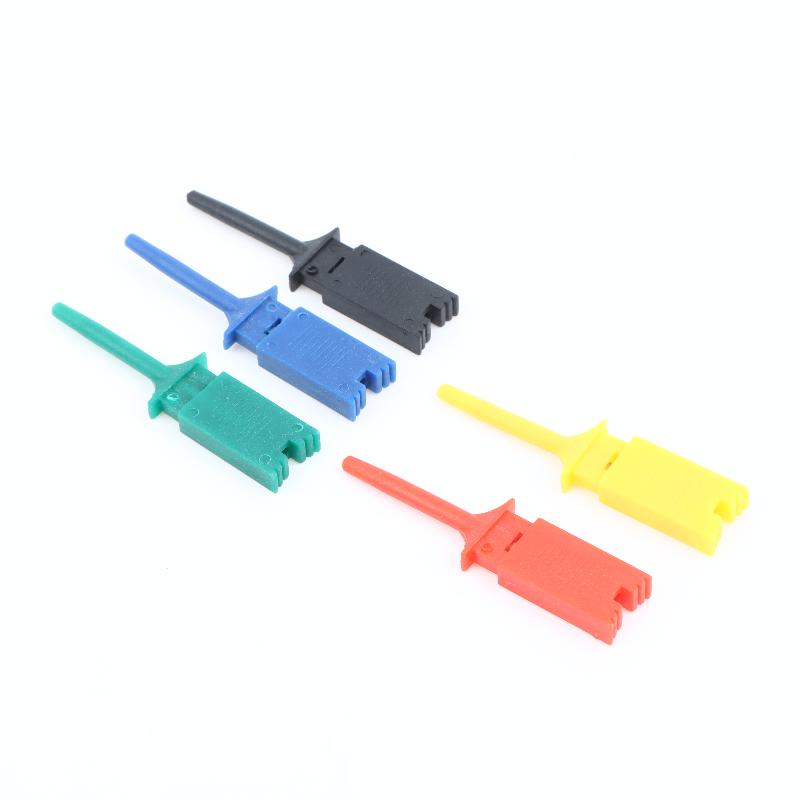 10Pcs SMD IC Test Hook Clips Sharp Tip PCB Probe Grabbers for Tiny SMD Component Testing & Inspection