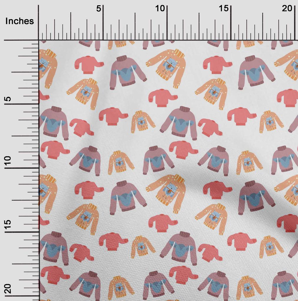 oneOone Cotton Flex Baby Pink Fabric Clothes Kids Sewing Craft Projects Fabric Prints By Yard 40 Inch