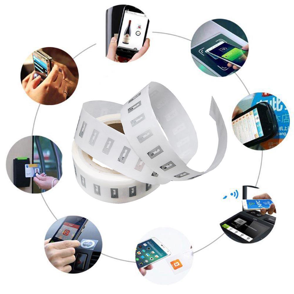 10Pcs NFC Chip Ntag213 Sticker 11x21MM Wet Inlay 13.56MHz Electronic Label Anti-counterfeiting Tag Durable Adhesive Easy