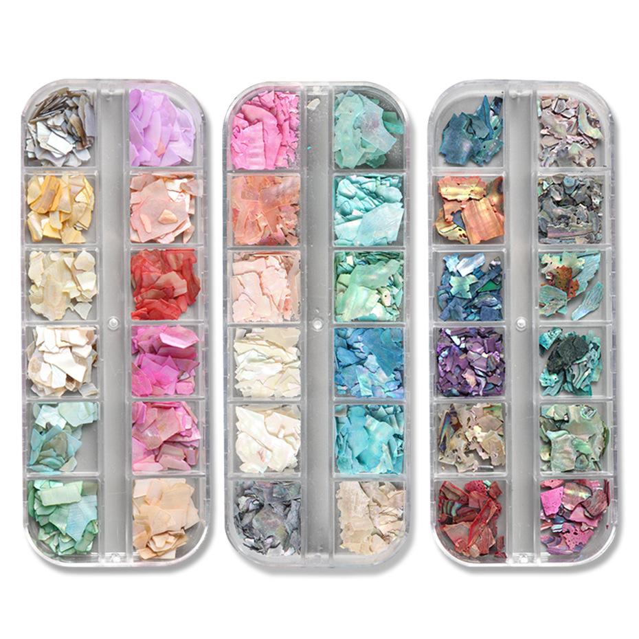 Nail Art Sequins, Symphony Bohai Bay Slices, Mica Slices, Abalone Slices, Shell Slices, Nail Jewelry