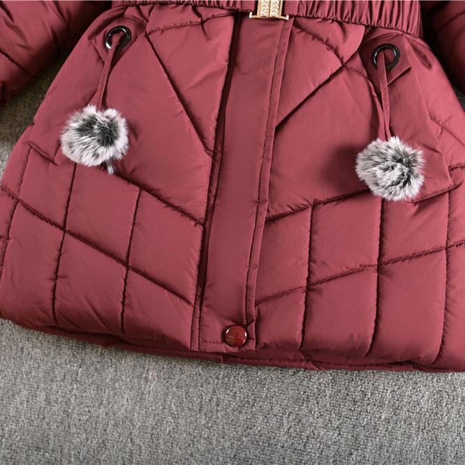 Dziecięce Dziewczęce Kurtki Pikowane Kurtka Dziecięca Gruba