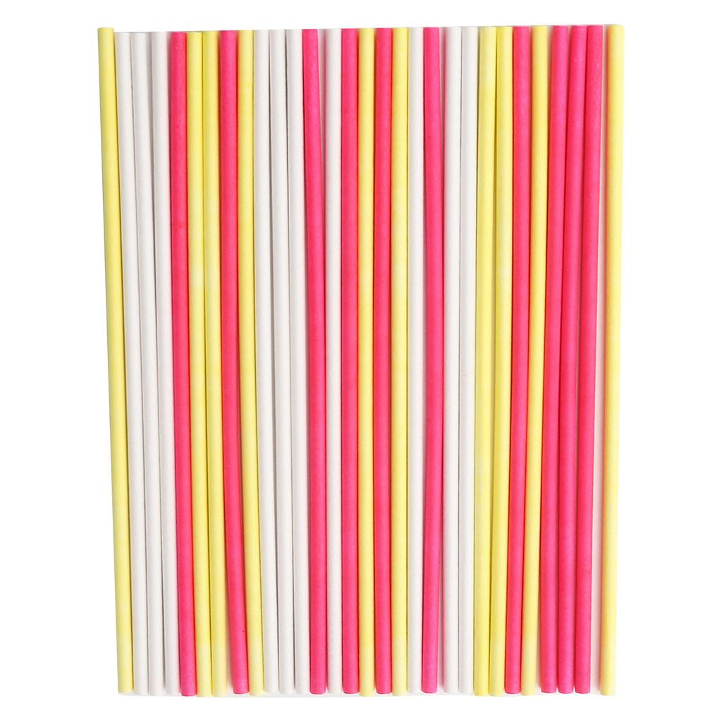 Lollipop Sticks Food Grade Paper Candy Cake Chocolates Stick DIY Baking Accessory30Pcs Colorful M
