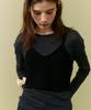 Deolil Cotton Bustier Knit_Black