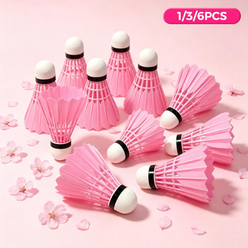 Pink Badminton Shuttlecocks Stable Flight High Elasticity Perfect For Indoor Outdoor Sports Training And Casual Games