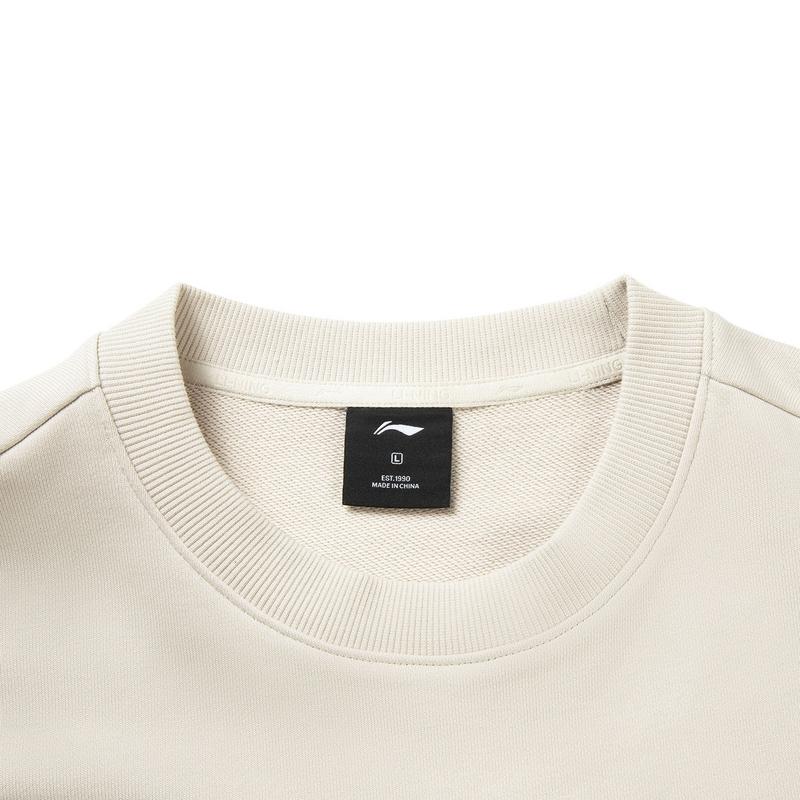 Li Ning CF Loose Fit Pullover Minimalist Sweatshirt Men sweatshirt AWDVF63-1